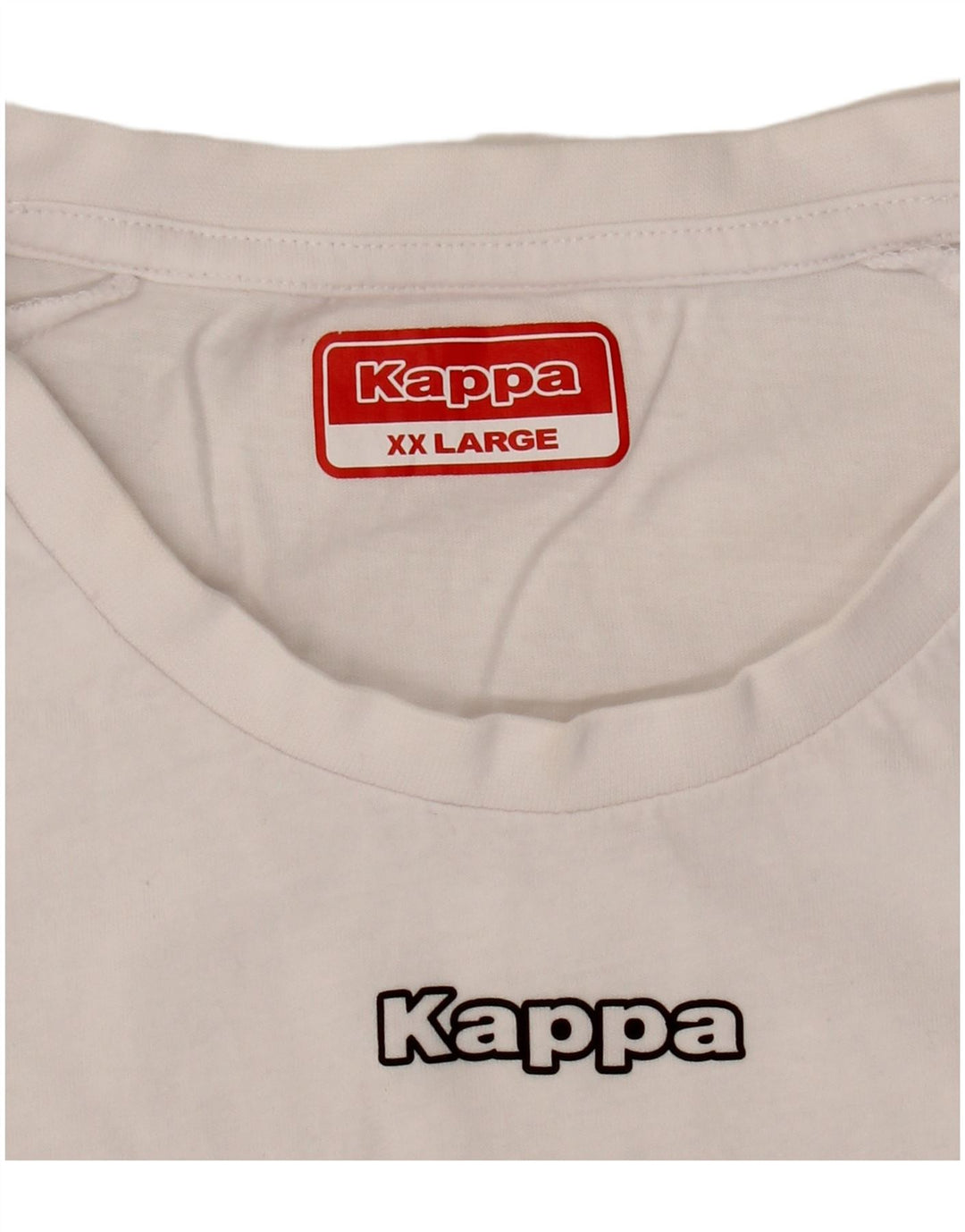 Camiseta gráfica masculina Kappa Top 2XL branca