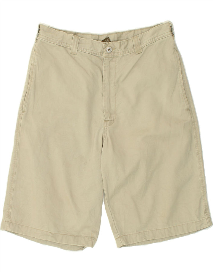 CALVIN KLEIN Mens Chino Shorts W32 Algodão Bege Médio