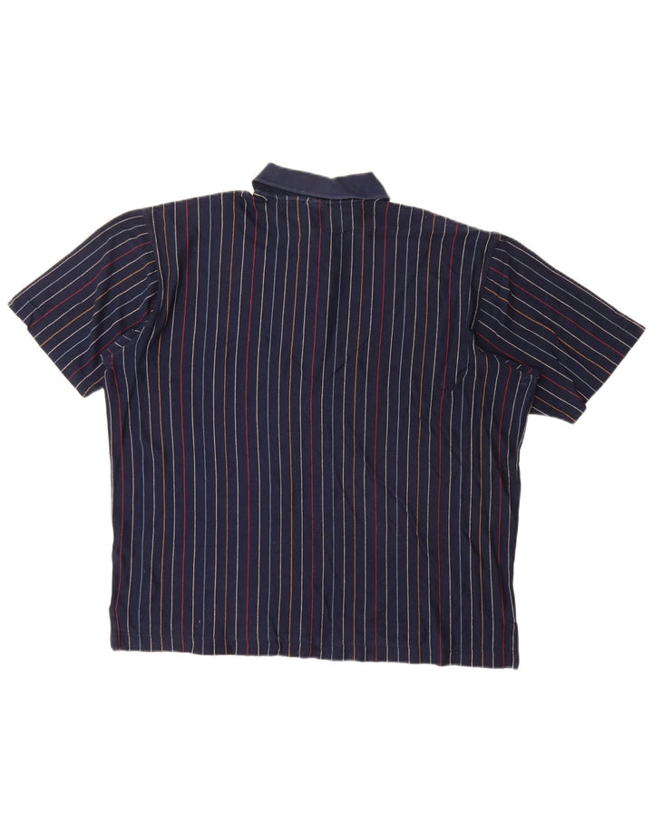 Camisa polo masculina Paul & Shark grande listrada azul marinho