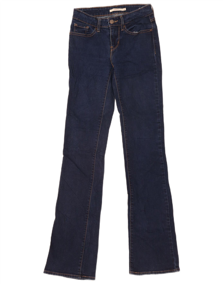Calça jeans feminina Levi's 715 Bootcut W24 L33 azul algodão