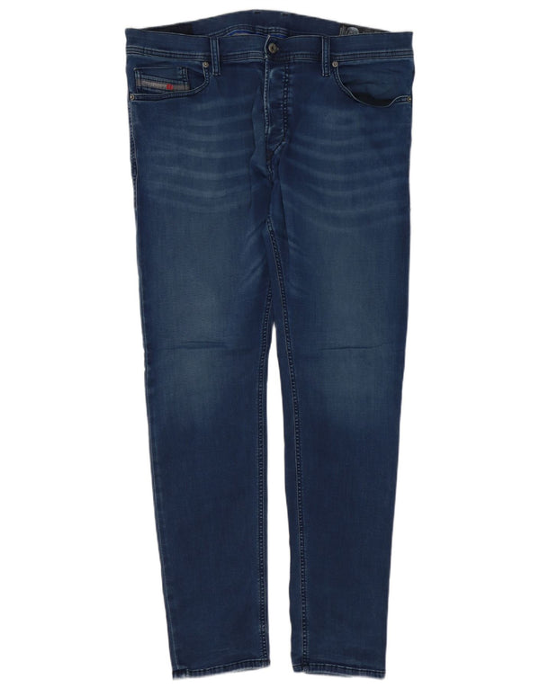 Diesel Mens Tepphar Carrot Slim Jeans W36 L32 Azul Algodão