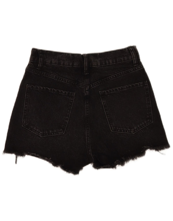 Shorts jeans feminino Zara EU 34 2XS W24 preto