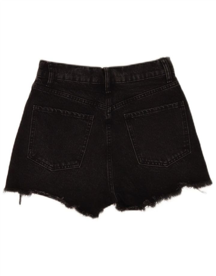Shorts jeans feminino Zara EU 34 2XS W24 preto