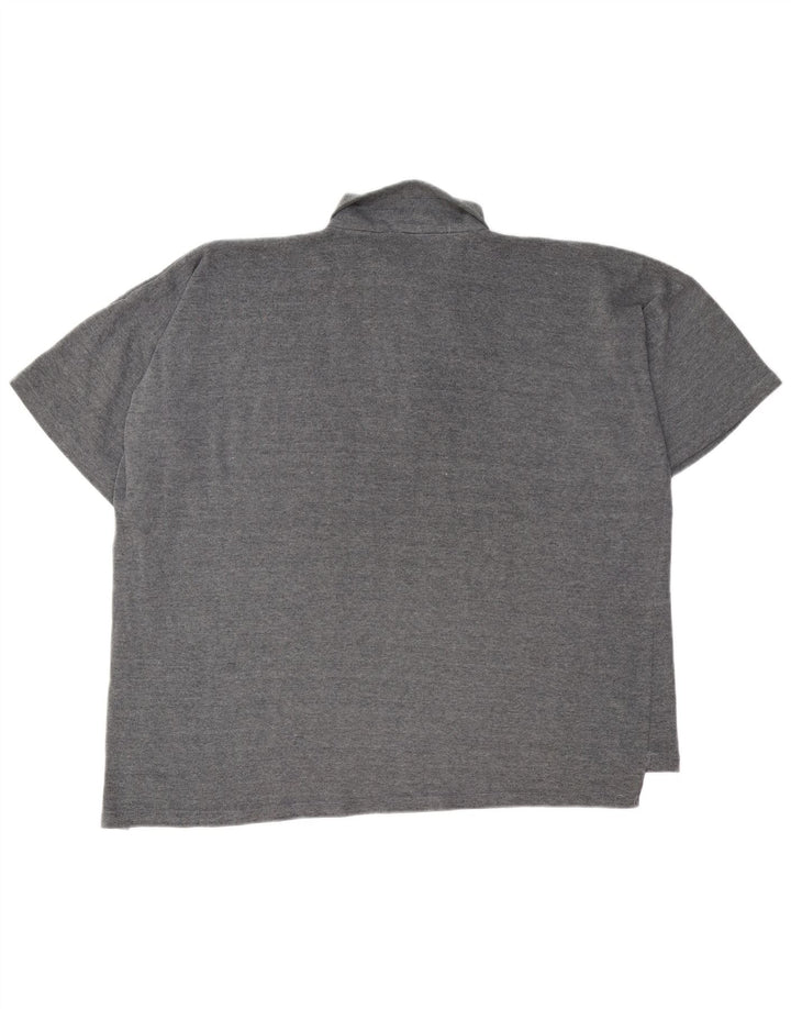 Camisa polo masculina Paul Smith com zíper e gola 2XL poliéster cinza
