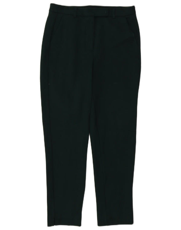 Calça feminina Marks & Spencer UK 10 pequena W27 L27 verde clássica