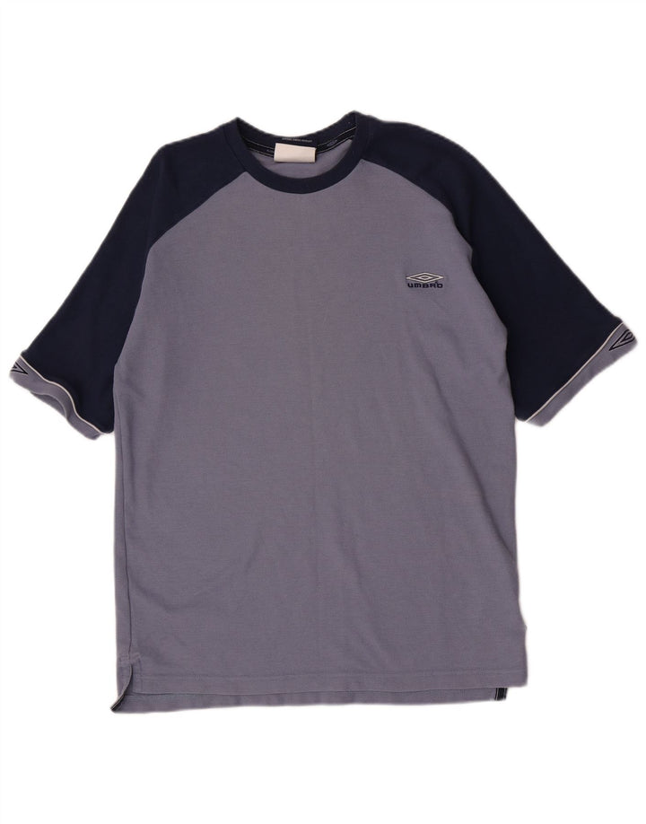 Umbro Camiseta Masculina Top Grande Azul Colorblock Poliéster