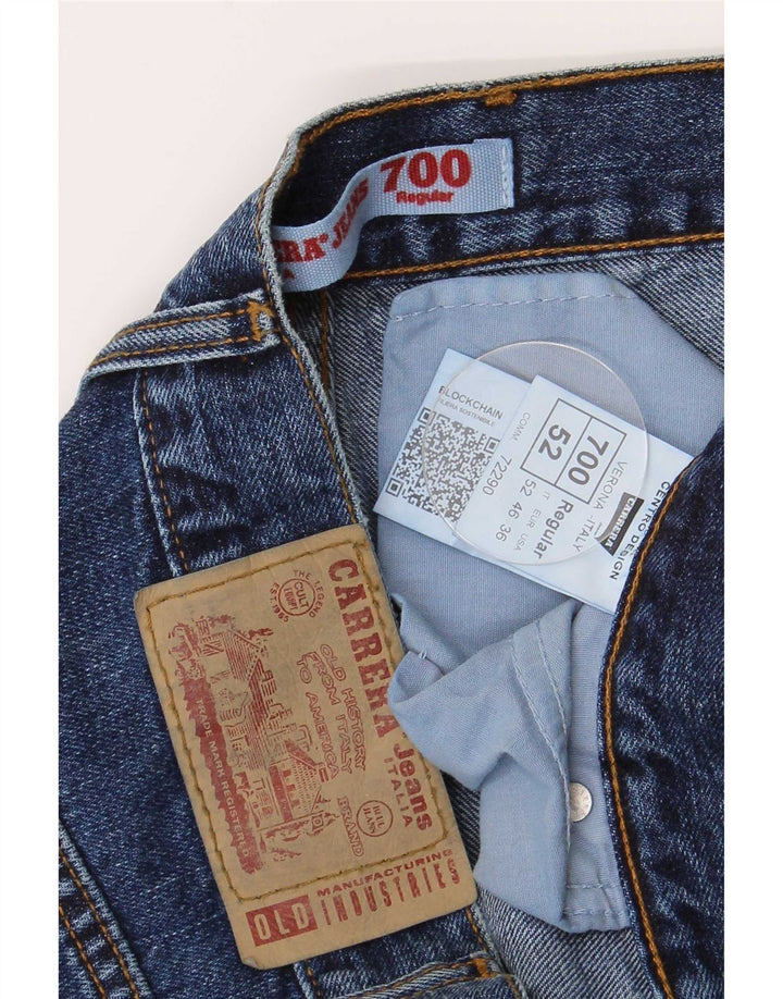 Carrera Mens 700 Regular Fit Straight Jeans W36 L33 Azul Algodão