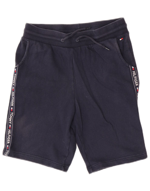 Tommy Hilfiger Mens Graphic Sport Shorts Médio Algodão Azul Marinho