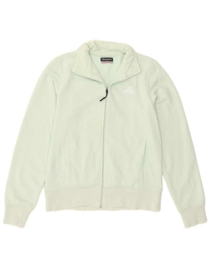 Kappa Womens Tracksuit Top Jacket UK 14 Grande Algodão Verde