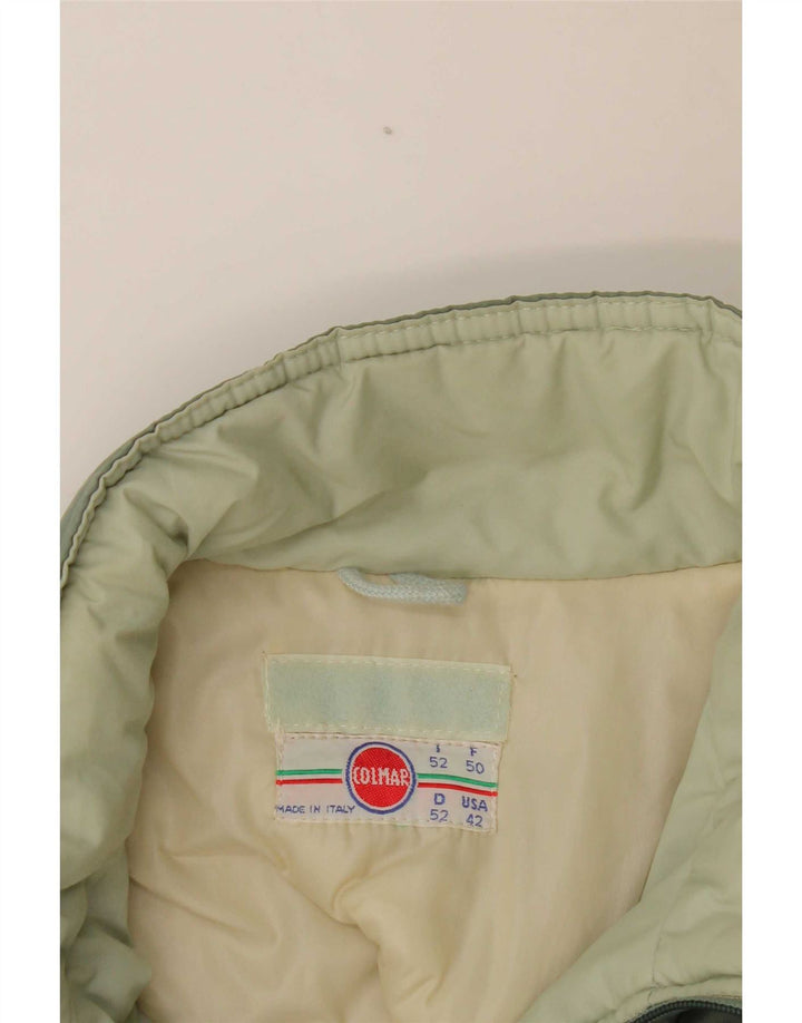 Jaqueta acolchoada masculina Colmar EU 52 grande bloco colorido verde