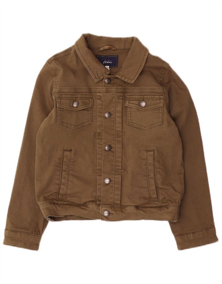 Jaqueta jeans Joules Boys 8-9 anos algodão cáqui