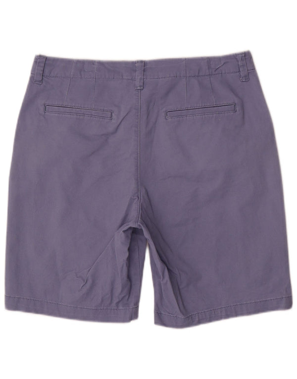 Shorts chino feminino LEE cintura média regular ajuste US 12 grande W32 algodão roxo