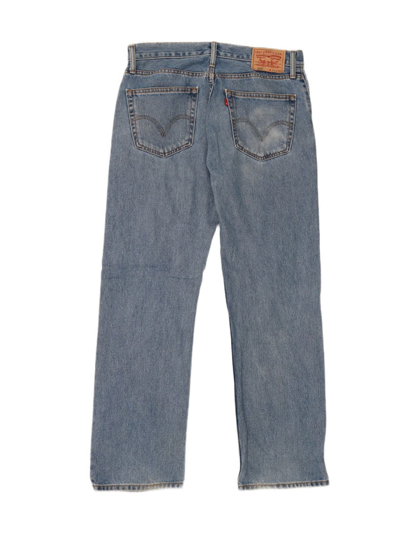 Levi's Masculino 505 Straight Jeans W33 L30 Azul Algodão