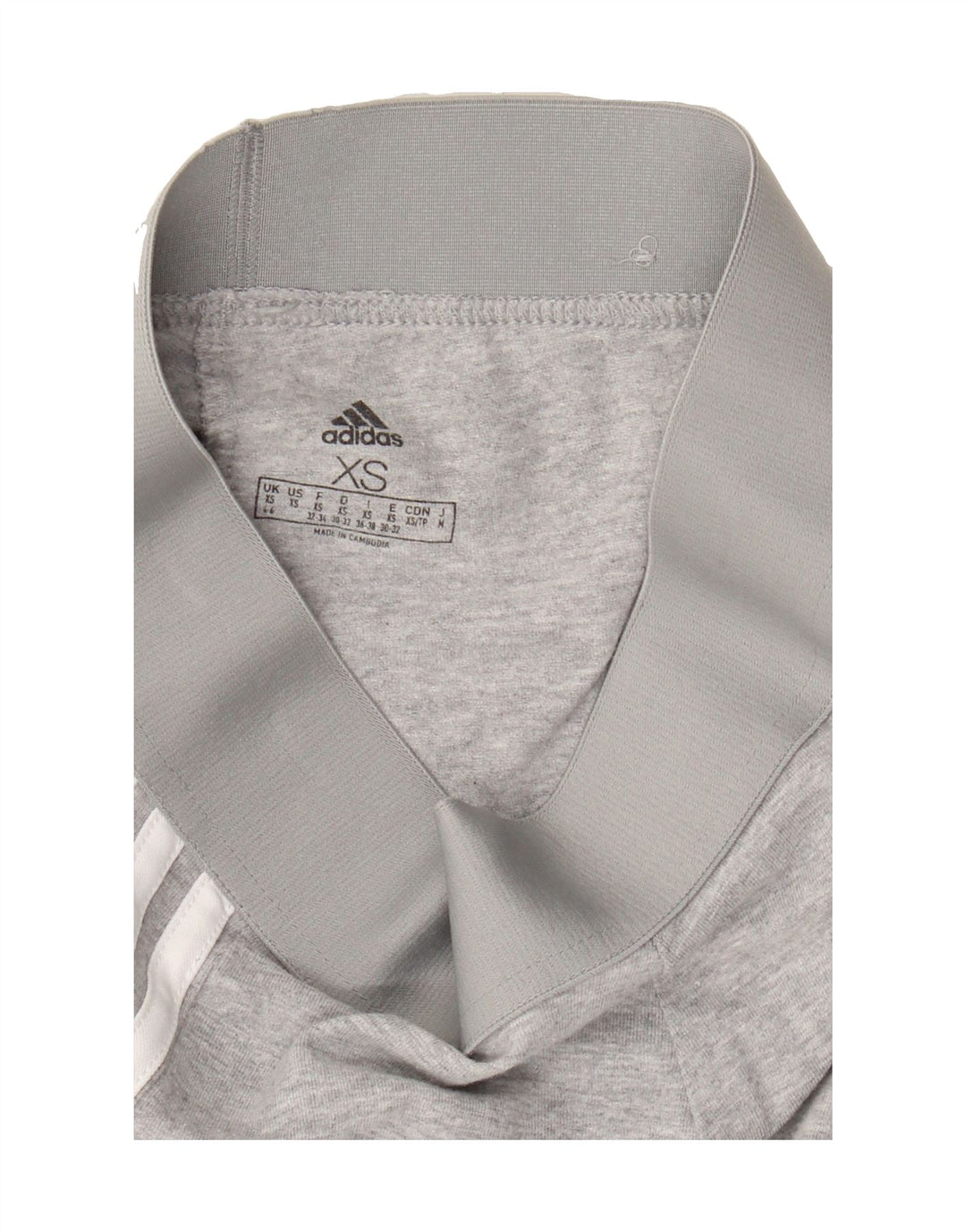 ADIDAS Womens Leggings UK 4/6 XS  Grey Cotton Vintage Adidas and Second-Hand Adidas from Messina Hembry 