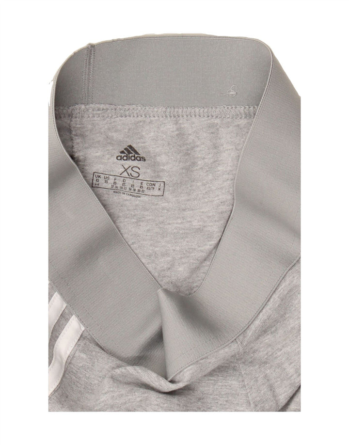 ADIDAS Womens Leggings UK 4/6 XS  Grey Cotton Vintage Adidas and Second-Hand Adidas from Messina Hembry 