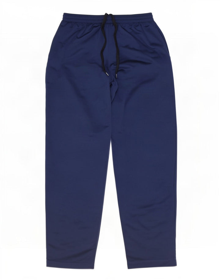 Calça de treino masculina Diadora grande poliéster azul marinho
