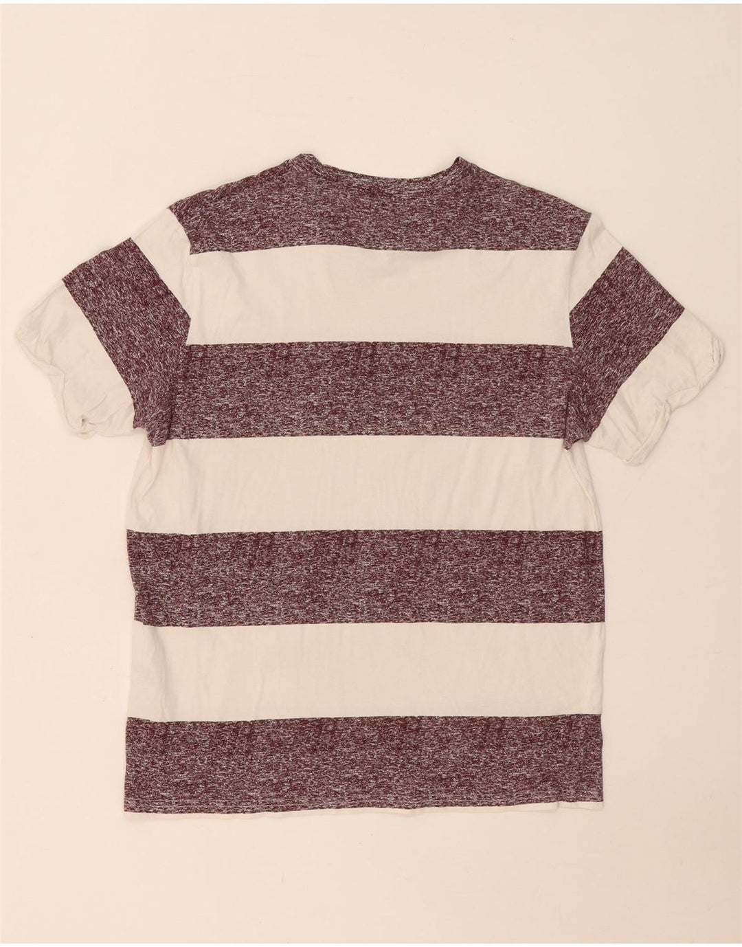 Camiseta masculina Jack & Jones Top médio de algodão listrado branco