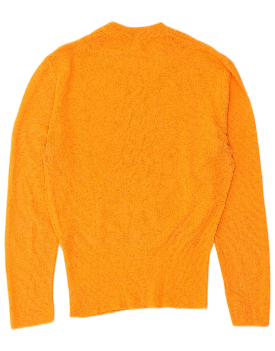 Suéter feminino vintage com gola redonda IT 46 listrado laranja grande