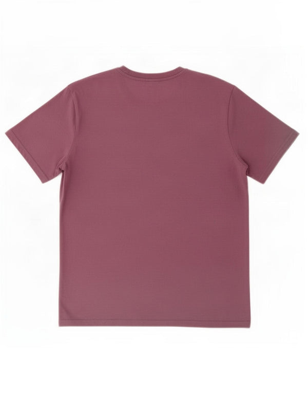 Camiseta masculina Ellesse com estampa gráfica grande de algodão roxo