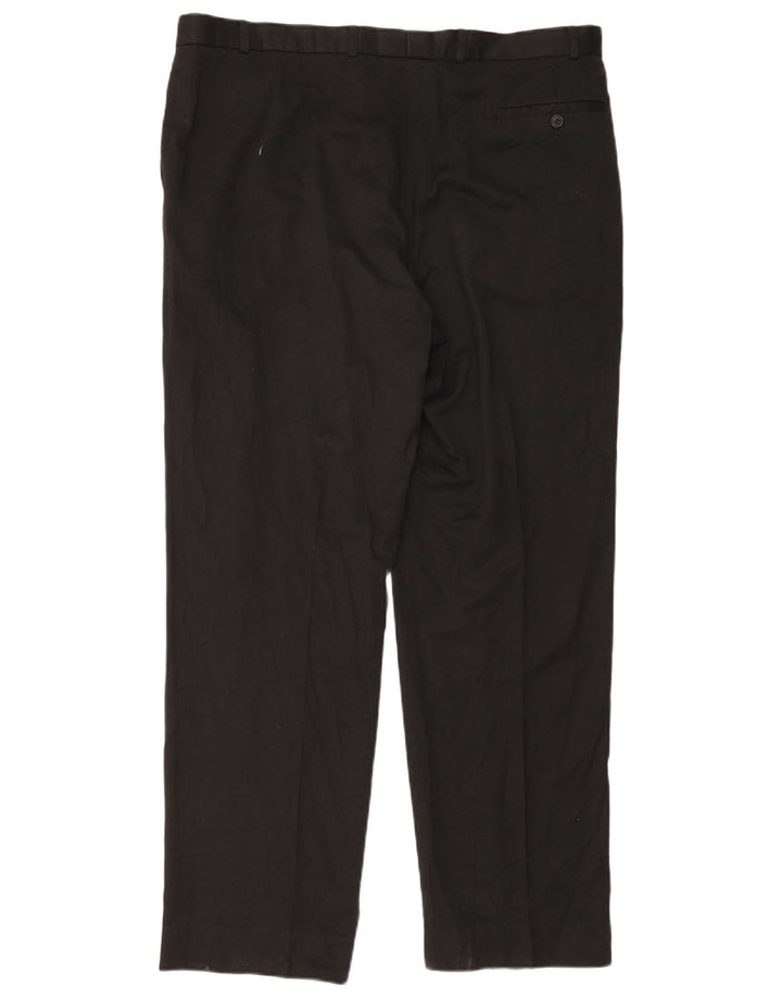 Calça de terno masculino Marks & Spencer W42 L33 viscose preta