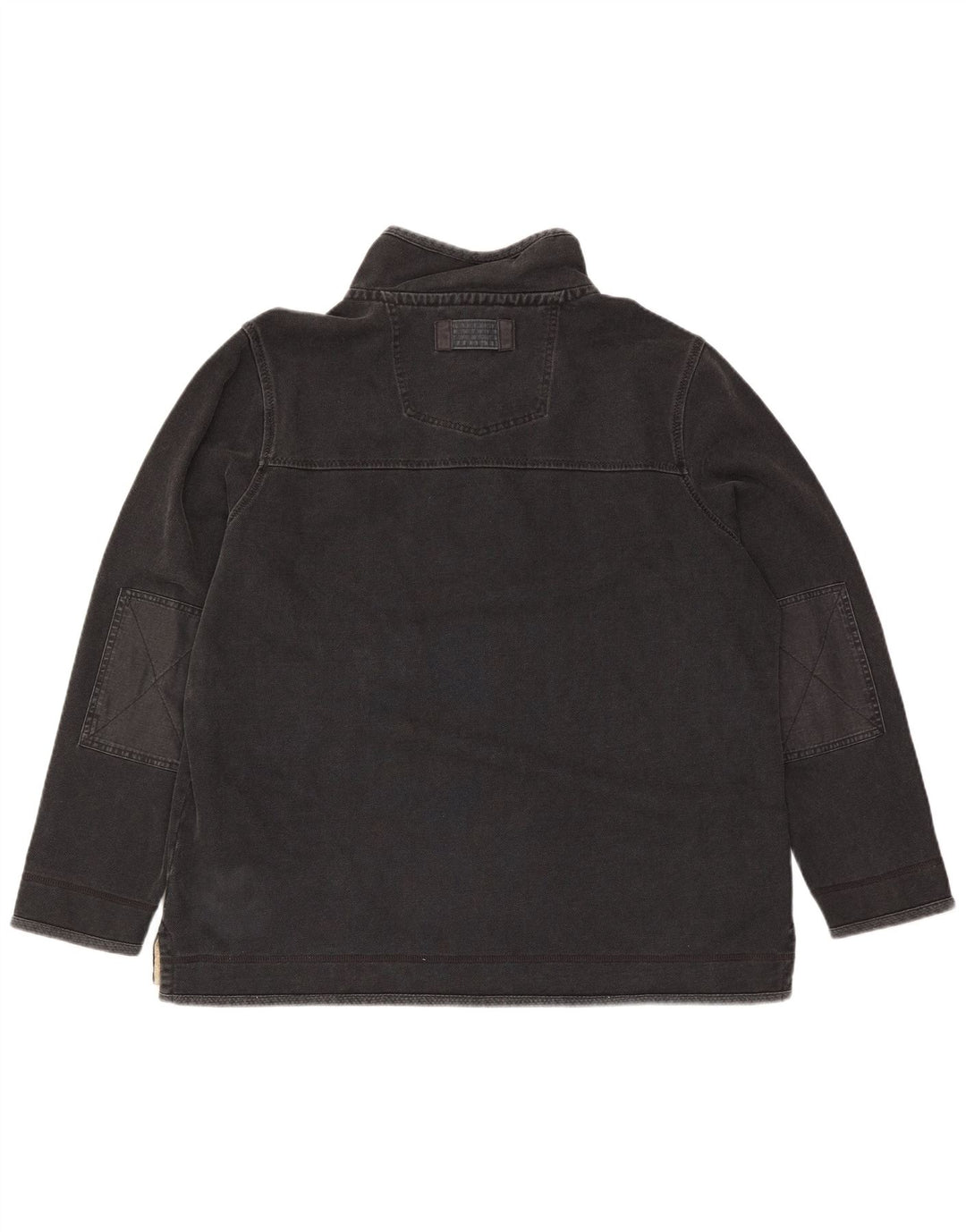 Moletom masculino Fat Face com zíper e pescoço 2XL algodão cinza