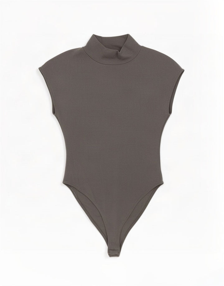 Macacão feminino sem mangas Zara UK 12 algodão cinza médio