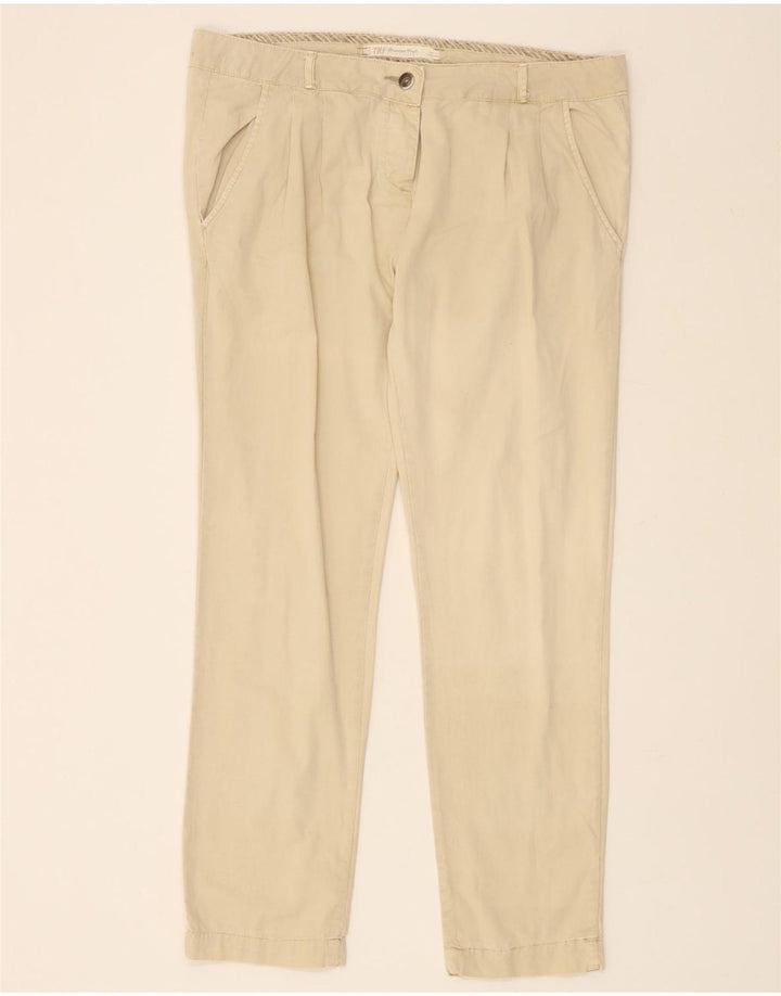 ZARA Womens Slim Chino Trousers W36 L27 Beige Cotton Vintage Zara and Second-Hand Zara from Messina Hembry 