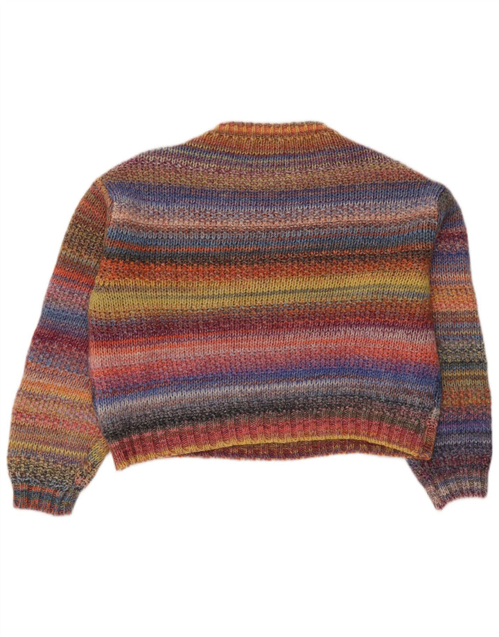 Suéter feminino LOLLYS LAUNDRY com gola redonda Reino Unido 16 grande multicolorido