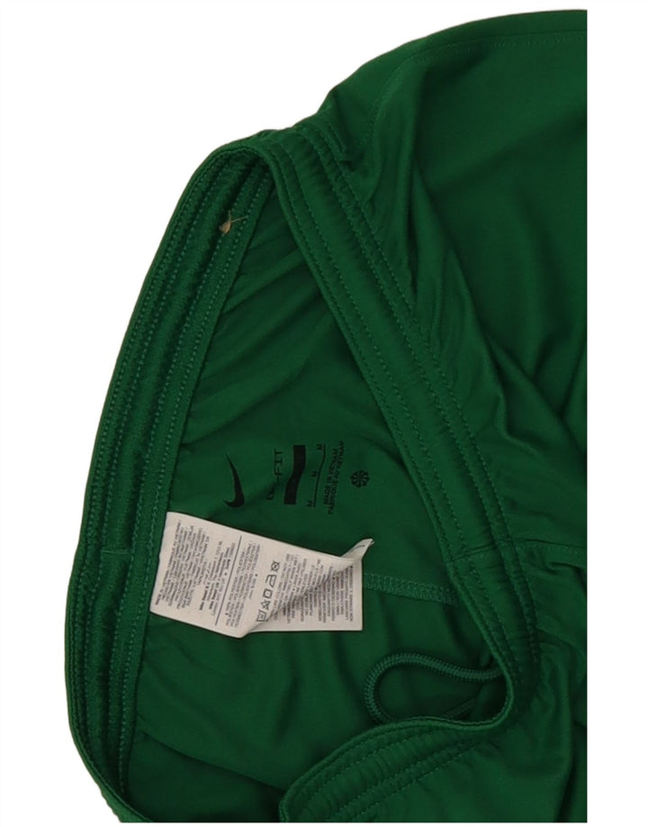 Shorts esportivos masculinos Nike Dri Fit Slim médio verde colorblock poliéster