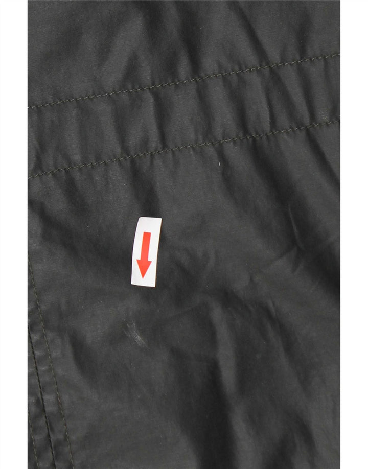 Jaqueta Parka Feminina Marks & Spencer com Capuz Encerado Reino Unido 14 Grande Cinza