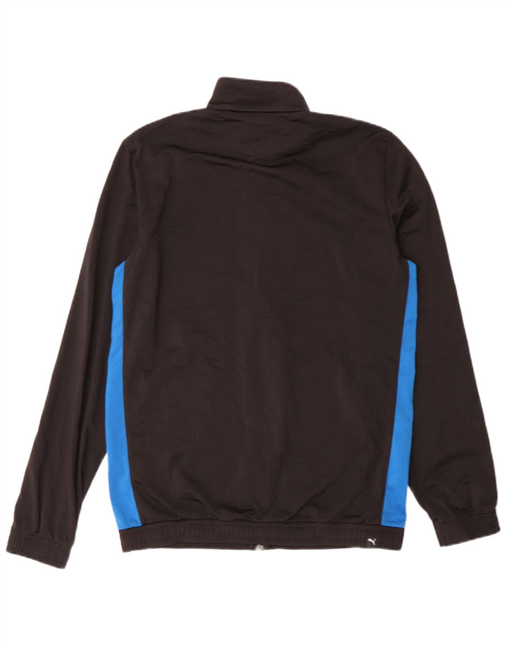 Jaqueta Puma Boys Graphic Tracksuit Top 15-16 Anos Preto Colorblock