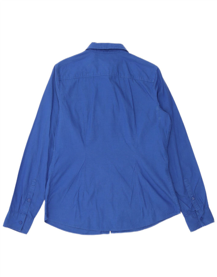 Camisa Tommy Hilfiger Feminina Classic Fit Reino Unido 14 Algodão Azul Médio