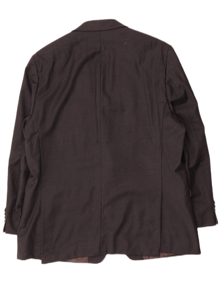 Jaqueta blazer masculina de 2 botões Calvin Klein Reino Unido 40 grande lã cinza