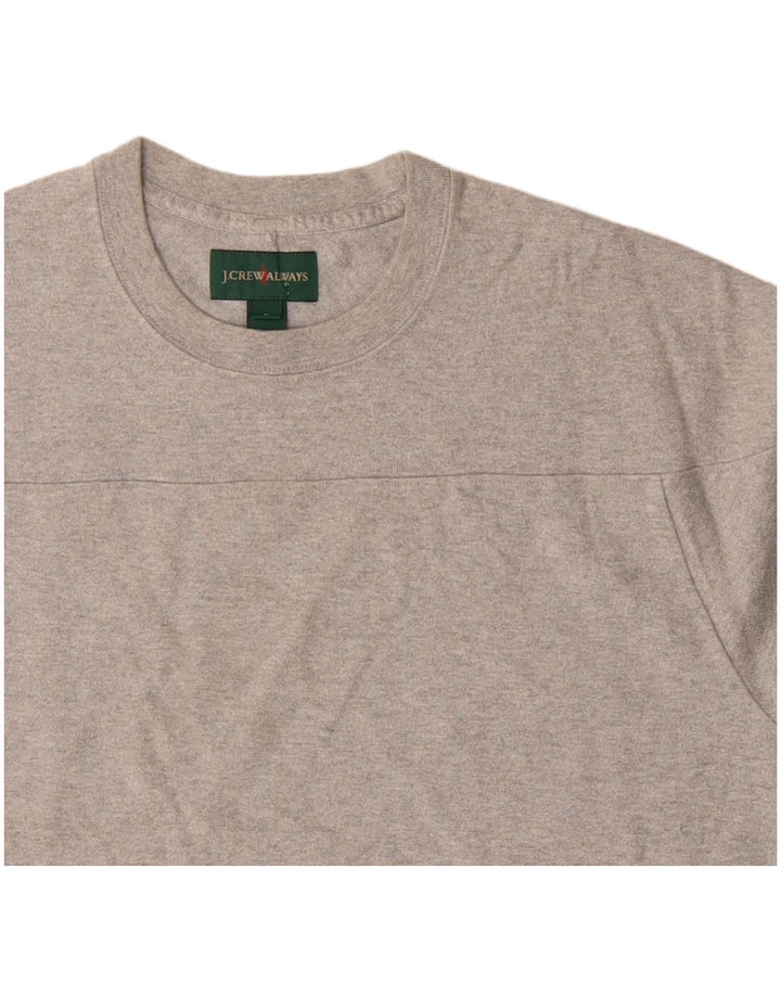 J. CREW Suéter masculino com moletom cinza médio algodão