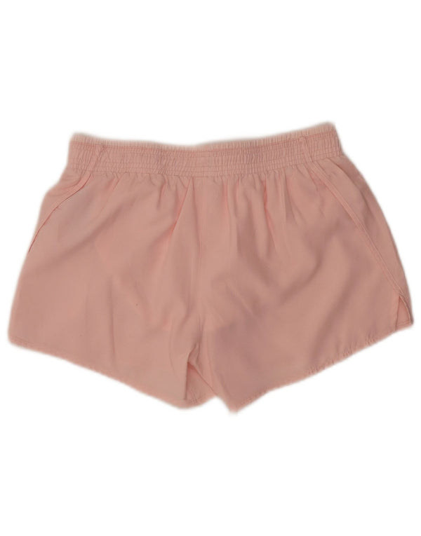 Shorts esportivos gráficos femininos Nike Dri Fit UK 10 poliéster rosa pequeno