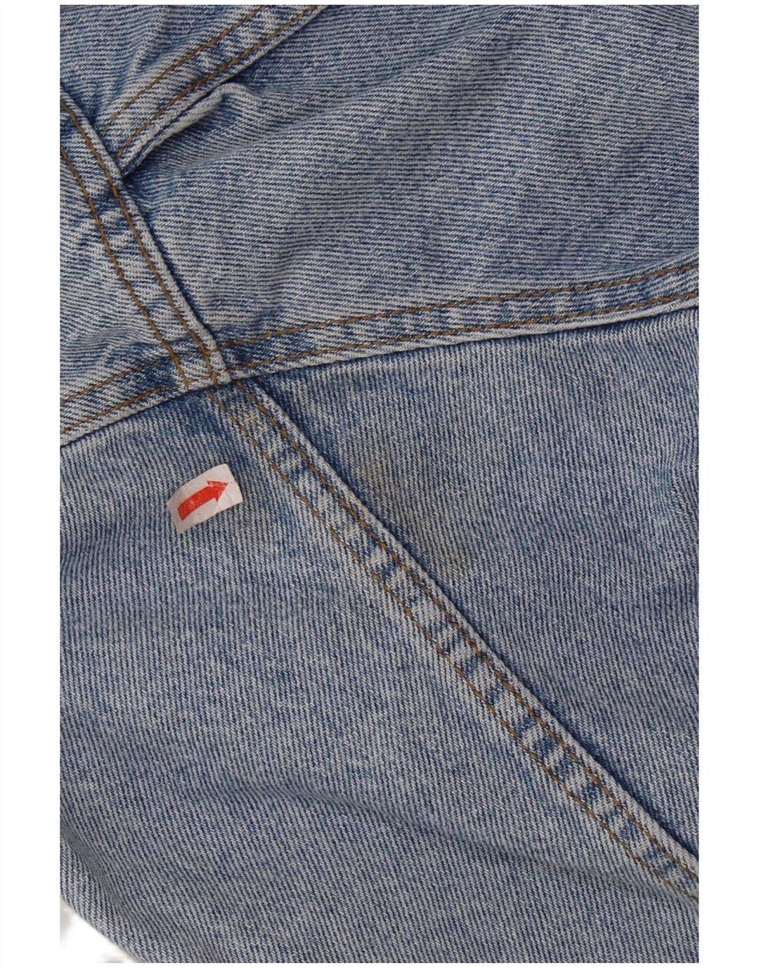 Jaqueta jeans masculina VINTAGE gráfica Reino Unido 36/38 algodão azul pequeno