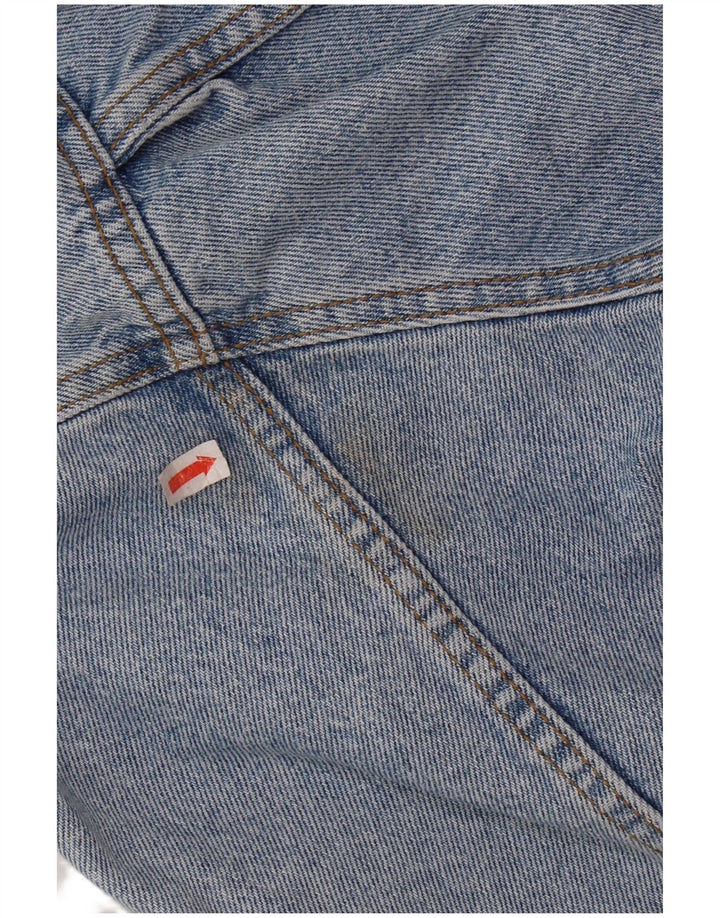 Jaqueta jeans masculina VINTAGE gráfica Reino Unido 36/38 algodão azul pequeno