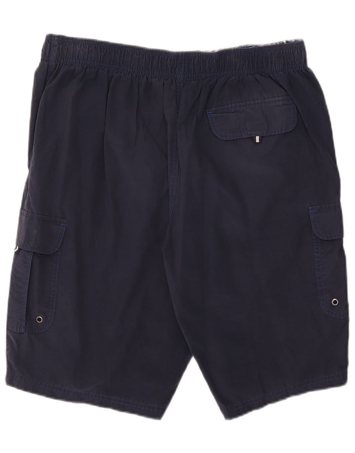 Shorts de natação masculino Marks & Spencer grande algodão azul marinho