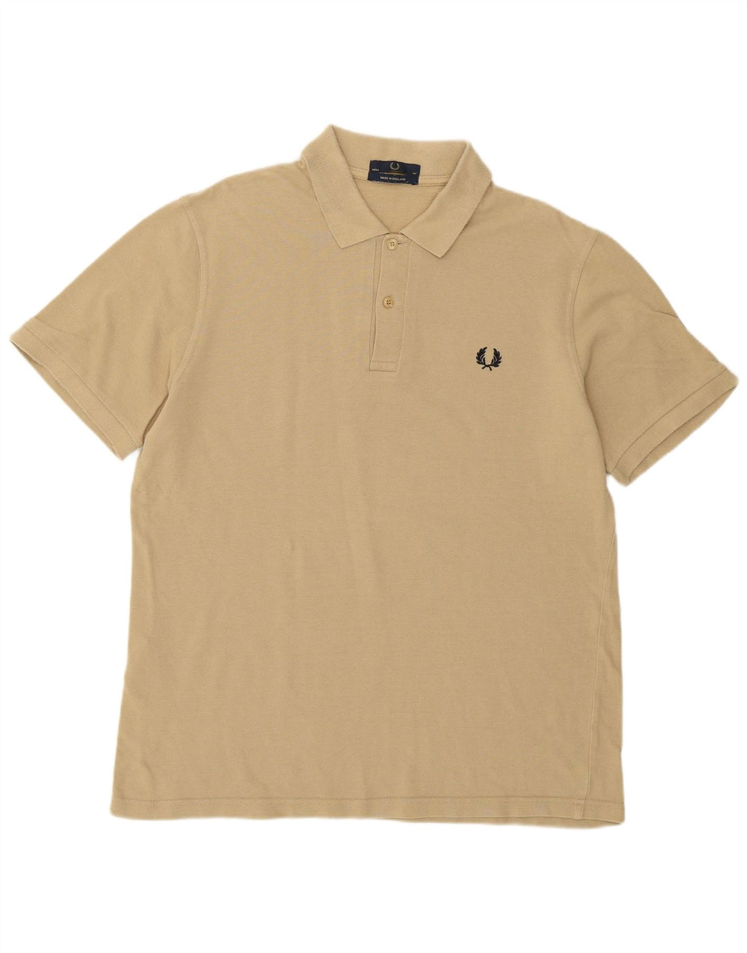 Camisa polo masculina Fred Perry algodão bege médio