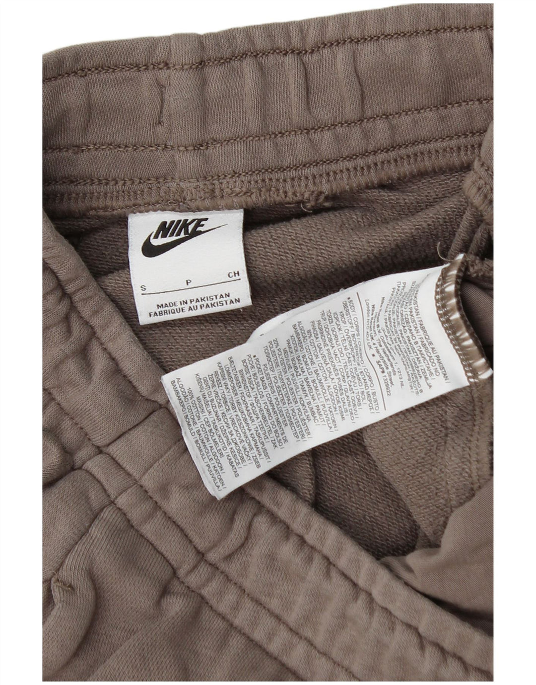 Nike Mens Joggers Calças de treino Joggers Pequeno Algodão Cinza