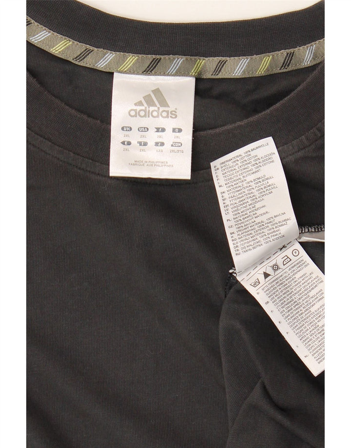 Camiseta masculina Adidas Top 2XL algodão preto
