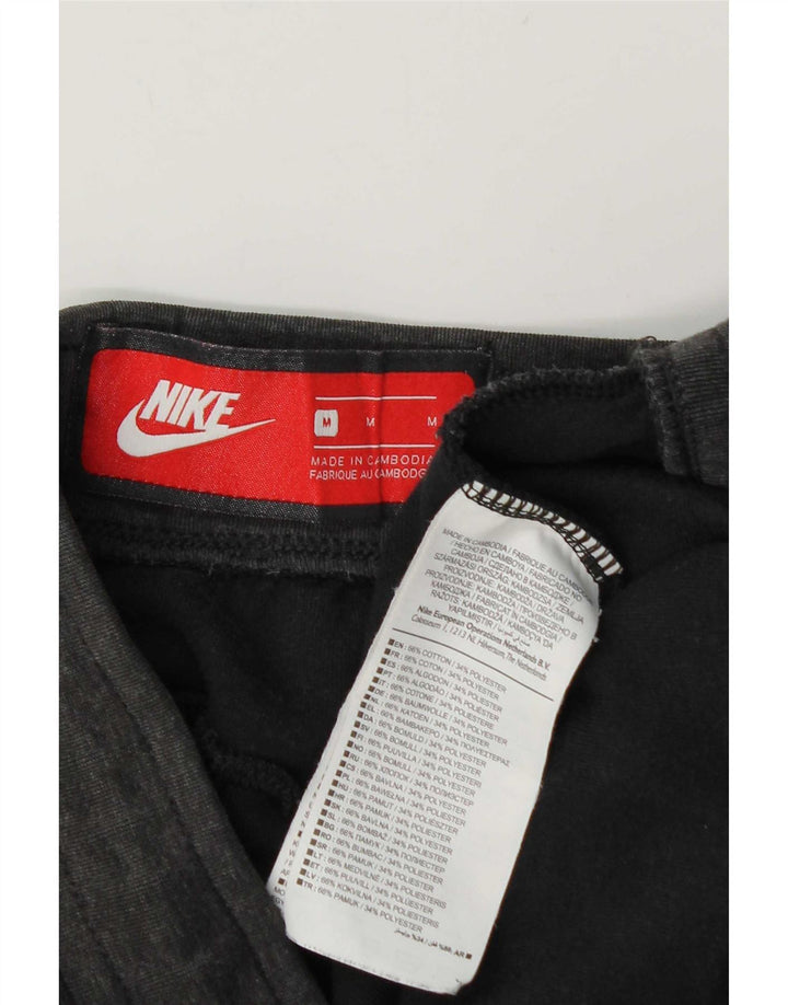 Calça de treino masculina Nike Joggers cinza médio algodão colorblock