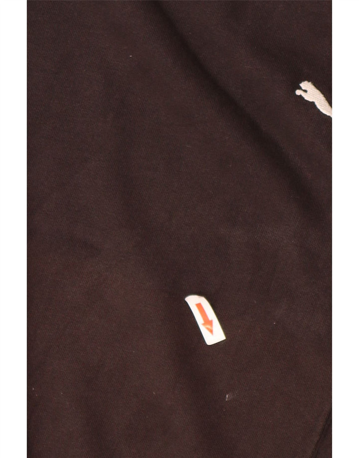 Puma moletom feminino oversized jumper UK 14 médio algodão preto