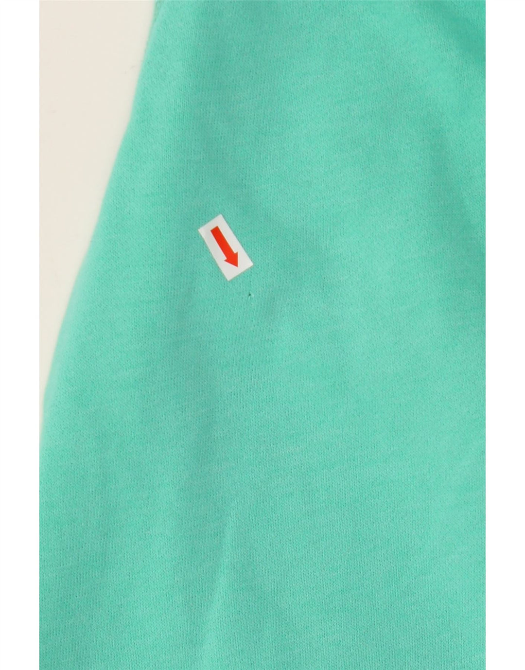 Suéter feminino com capuz e zíper gráfico HOLLISTER Reino Unido 14 algodão turquesa médio