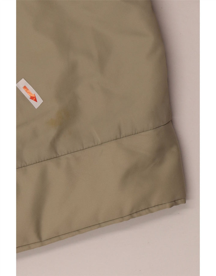 Jaqueta corta-vento feminina Dkny com capuz UK 14 nylon cáqui médio