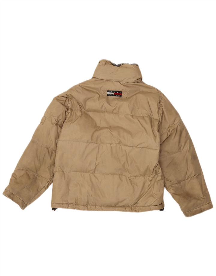 Tommy Hilfiger Jaqueta acolchoada para meninos 7-8 anos XS Bege Nylon