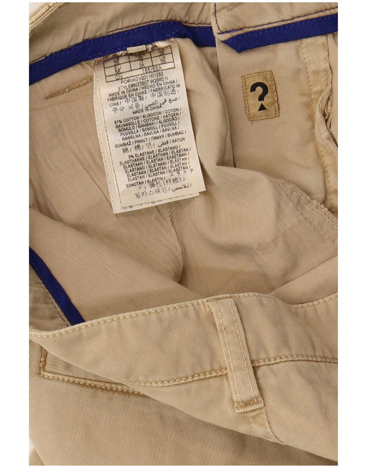 Calça Chino Feminina Slim GUESS W28 L26 Algodão Bege