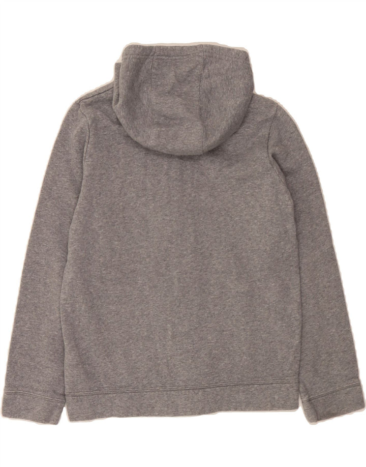 NIKE Boys Standard Fit Zip Hoodie Sweater 12-13 Years Large Grey Cotton Vintage Nike and Second-Hand Nike from Messina Hembry 