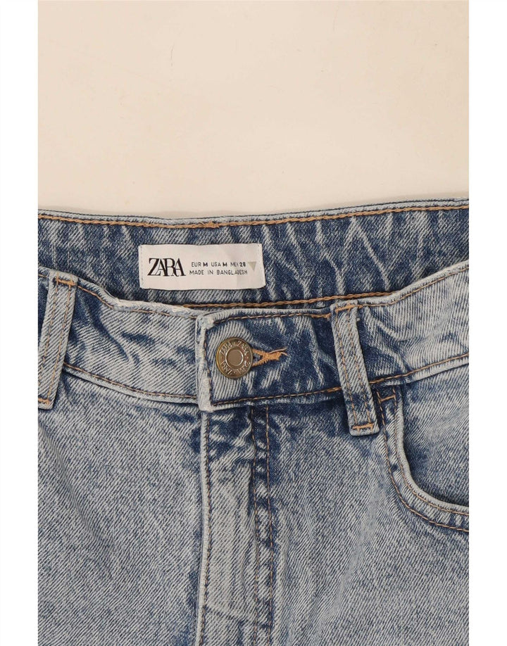 Saia jeans feminina Zara médio W28 azul