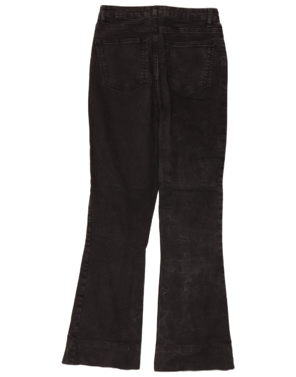 Joe Browns Calça jeans feminina cintura alta larga UK 8 pequena W28 L31 algodão preto